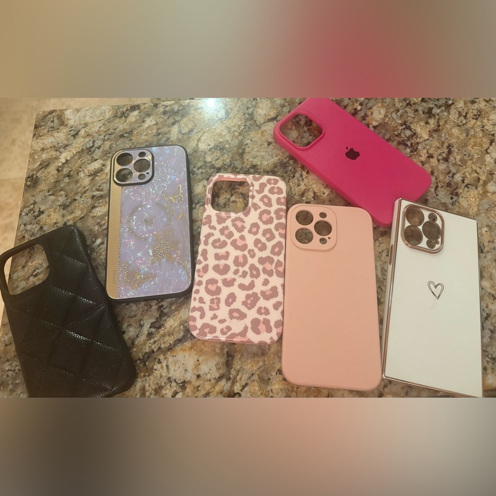 Pink Leopard Print Phone Case iPhone 14 Pro Max price is for all or them